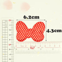 Wholesale 500pcs Padded Satin Dots Bow 2.5" Embellishment - U PICK