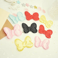 Wholesale 500pcs Padded Satin Dots Bow 2.5" Embellishment - U PICK