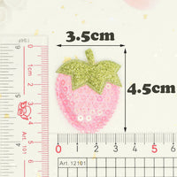 Wholesale Padded Sequin Strawberry 1.5" Embellishment - U PICK