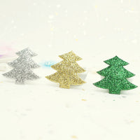 Wholesale Padded Glitter Tree 1.5" Embellishment - U PICK