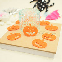 Wholesale 500pcs Padded Felt Pumpkin 1" Embellishment - Orange