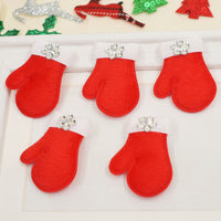 Wholesale 500pcs Padded Christmas Gloves 1.25" Embellishment - Red