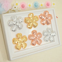 Wholesale Padded Sequin Flower 1.5" Embellishment - U PICK