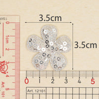 Wholesale Padded Sequin Flower 1.5" Embellishment - U PICK