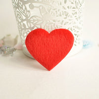 Wholesale Padded Furry Heart 1.75" Embellishment - U PICK