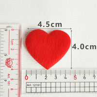 Wholesale Padded Furry Heart 1.75" Embellishment - U PICK