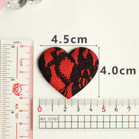 Wholesale Padded Satin Lace Heart 1.75" Embellishment - U PICK