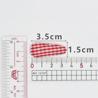 Wholesale Padded Gingham Clip Cover 35mm Embellishment - U PICK