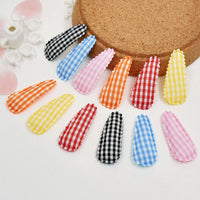 Wholesale 500pcs Padded Gingham Clip Cover 35mm Embellishment - U PICK