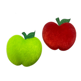 20Pcs Padded Furry Apple 2" Embellishment - 2 Colors