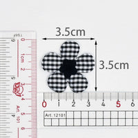 Wholesale Padded Gingham Flower 1.5" Embellishment - U PICK