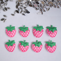 Wholesale Padded Dots Strawberry 7/8" Embellishment - U PICK