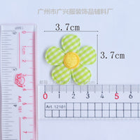 Wholesale Padded Gingham Flower 1.5" Embellishment - U PICK