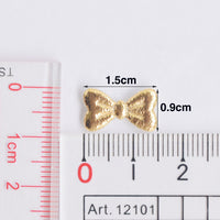 Wholesale 500pcs Padded PVC Mini Bow 15mm Embellishment - U PICK