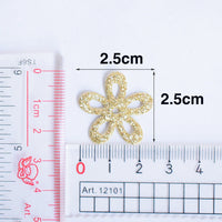 Wholesale 500pcs Padded Glitter Flower 1" Embellishment - U PICK