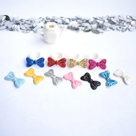 Wholesale 500pcs Padded Mini Glitter Bow 2CM Embellishment - U PICK