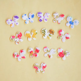 Wholesale Padded Floral Butterfly 0.75" Embellishment - U PICK