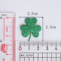 Wholesale 500pcs Padded Glitter Shamrock 1" Embellishment - U PICK