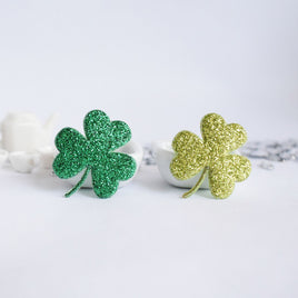 Wholesale Padded Glitter Shamrock 1" Embellishment - U PICK