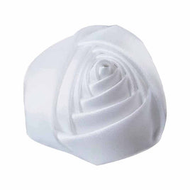 20pcs Satin Rose 2" - White