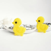 Wholesale 500pcs Padded Furry Duck 1" Embellishment - Yellow