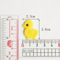 Wholesale 500pcs Padded Furry Duck 1" Embellishment - Yellow