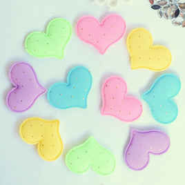 Wholesale Padded Cotton Heart 1.5" Embellishment - U PICK