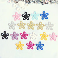 Wholesale 500pcs Padded Glitter Flower 1" Embellishment - U PICK