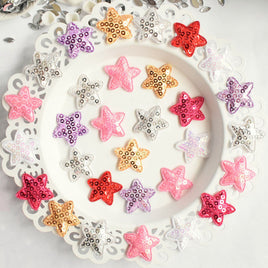 Wholesale 500pcs Padded Sequin Star 1" Embellishment - U PICK