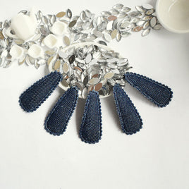 Wholesale Padded Denim Clip Cover 35mm Embellishment