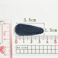 Wholesale 500pcs Padded Denim Clip Cover 35mm Embellishment