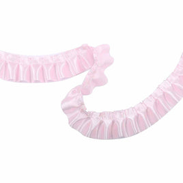 11 Yards Satin Ruffle Trim Fabric Trims 1.5” - Baby Pink