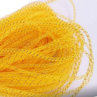 One Roll 50 Yards Solid Mesh Tube Deco Flex for Wreaths Cyberlox CRIN Crafts 4mm-U Pick