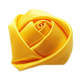 20pcs Satin Rose 2" - Bright Yellow