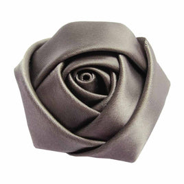 20pcs Satin Rose 2" - Grey