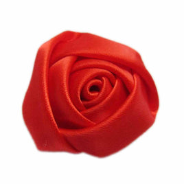 20pcs Satin Rose 2.5" - Red