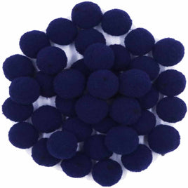 100pcs 1 inch Craft Pom Poms Balls - Navy