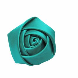 20pcs Satin Rose 2" - Teal