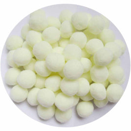 100pcs 1 inch Craft Pom Poms Balls - Cream