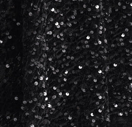 Velvet Sequins Stretch Fabric