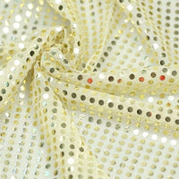 Dot Sequins On Metallic Mesh Fabric by The Yard Seasonal Fabric 43" Wide 1 Yard, Decoration, Backdrop-U Pick