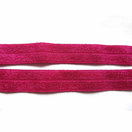 15 Yards 5/8" Glitter FOE Elastics - Fuschia