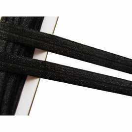 15 Yards 5/8" Glitter FOE Elastics - Black