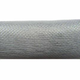 10 inch x 30 feet(10 Yards) Deco Poly Mesh Ribbon (No Metallic Foil) - Silver