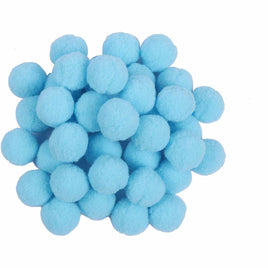 100pcs 1 inch Craft Pom Poms Balls - Aqua