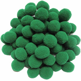 100pcs 1 inch Craft Pom Poms Balls - Emerald