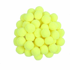 100pcs 1 inch Craft Pom Poms Balls - Neon Yellow