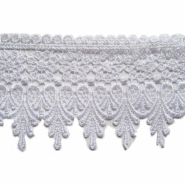 5 Yards Lace Edge Trim 3.5" wide U-PICK - 3.5"White