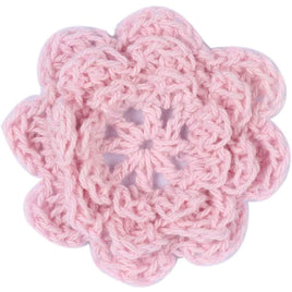 20pcs Crochet Flowers 2" - Lt.Pink