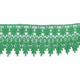 5y Lace Trim 3" - Emerald Green